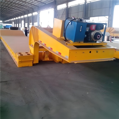 Múltiplos eixos removíveis destacáveis Carga frontal Lowboy Lowboy de 100 tonel
